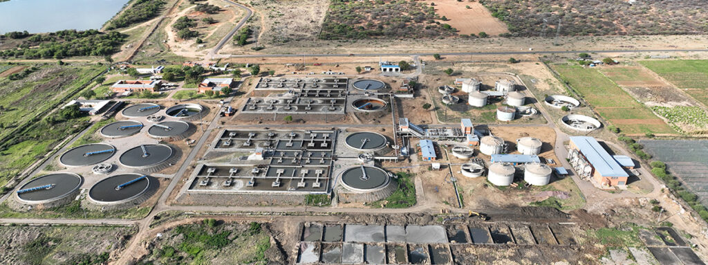 a waste water treatment plant in Africa