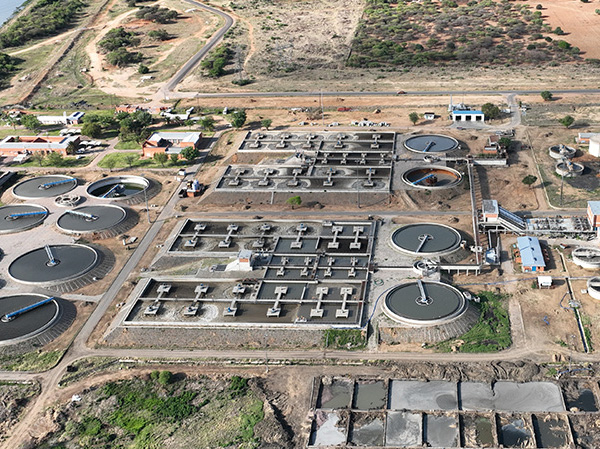 a waste water treatment plant in Africa